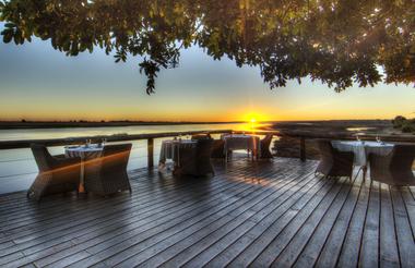 View from the far deck, an amazing panoramic view of the Chobe 